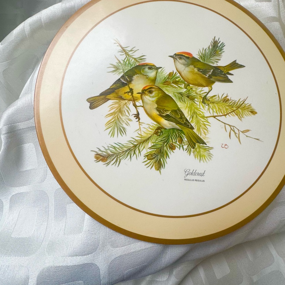 EUC Set of 6 Wooden Bird Coasters - Made in England - Picture 4 of 9